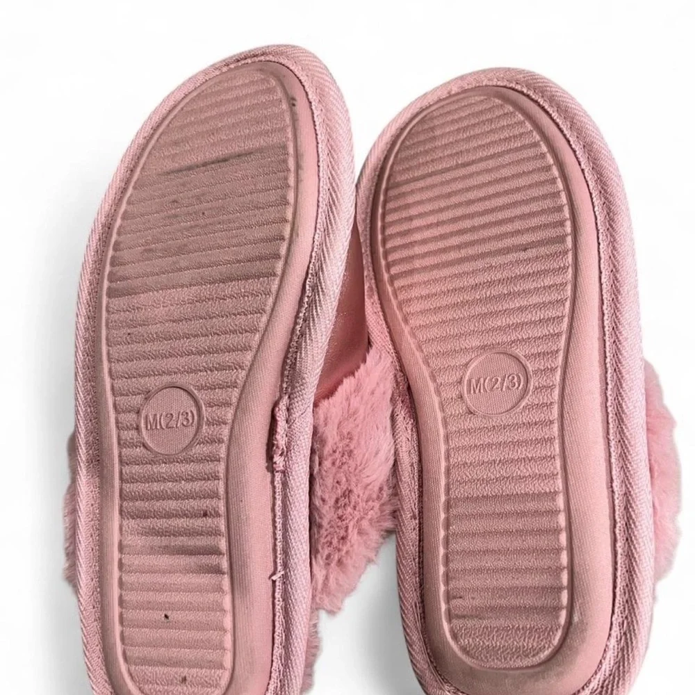 Cat & Jack Metallic Pink Slippers